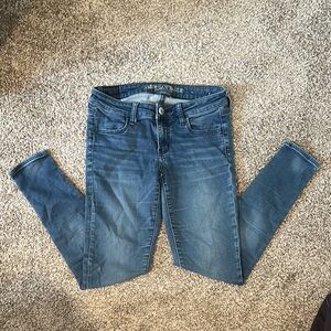 American Eagle Outfitters Women's Medium Blue Skinny Jeans Jegging